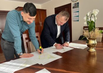 Spotkanie z przedstawicielem firmy LUKMAN. Fot. Gmina Ulan-Majorat