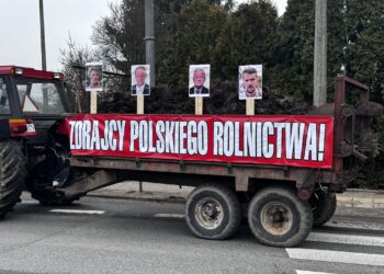 Protest rolników w Radzyniu Podlaskim.