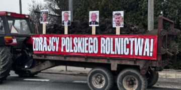Protest rolników w Radzyniu Podlaskim.