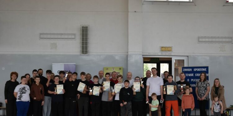 Pierwszy Gminny Turniej Tenisa Stołowego o Puchar Wójta Gminy Wohyń.