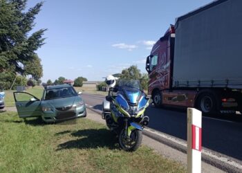 Pijany 44-latek Wyprzedził Patrol Policji na Motocyklach.