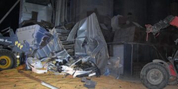 Tragiczny wypadek przy modernizacji silosu w Kolembrodach.
