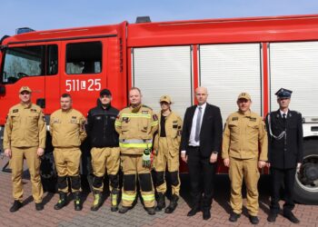 Nowy ciężki samochód ratowniczo-gaśniczy w OSP Borki – MAN TGM zasilił tabor jednostki. fot. OSP Borki