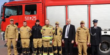 Nowy ciężki samochód ratowniczo-gaśniczy w OSP Borki – MAN TGM zasilił tabor jednostki. fot. OSP Borki
