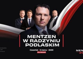 6 marca Sławomir Mentzen odwiedzi Radzyń Podlaski – spotkanie wyborcze kandydata na prezydenta.